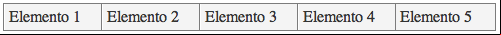 Menú horizontal creado con CSS
